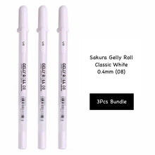 Load image into Gallery viewer, Sakura Gelly Roll white 0.4mm 3 bundle