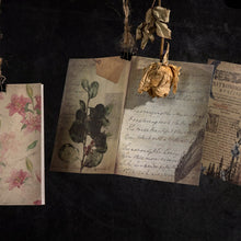 Load image into Gallery viewer, Vintage Scrapbook Paper 30 Sheet Vintage Flowers retro blooms traveler's notebook journal diary decoration