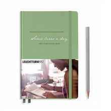 Load image into Gallery viewer, Leuchtturm1917 SOME LINES A DAY | 5 YEAR MEMORY BOOK Medium A5 Sage
