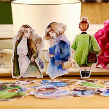 Load image into Gallery viewer, Girl Stickers The Girl Next Door 16 Pcs Hedgehog Journals bullet journal scrapbooking
