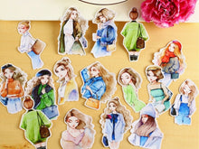 Load image into Gallery viewer, Girl Stickers The Girl Next Door 16 Pcs Hedgehog Journals bullet journal scrapbooking