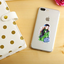 Load image into Gallery viewer, Girl Stickers The Girl Next Door 16 Pcs Hedgehog Journals bullet journal scrapbooking