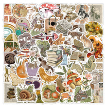 Load image into Gallery viewer, Vintage Stickers 50Pcs bullet journal scrapbooking guitar skateboard cute stickers die cut vinyl stickers