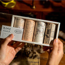 Load image into Gallery viewer, vintage washi tape combo scrapbook bullet journal decoration tape