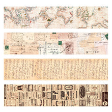 Load image into Gallery viewer, vintage washi tape combo scrapbook bullet journal decoration tape