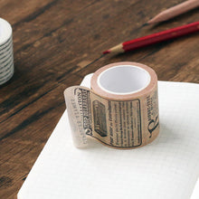 Load image into Gallery viewer, scrapbook bullet journal washi tape vintage old newspaper