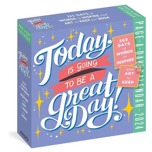 2024 Calendar Today Is Going to Be a Great Day! Page-A-Day Desk Calendar