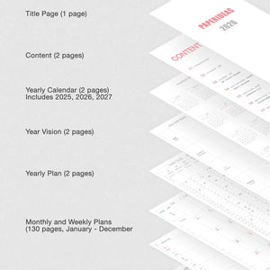 2026 Paperideas Weeks Planner weekly and monthly planne hobonichi 2026 planner hobonichi techo hobonichi cousin