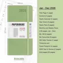 Load image into Gallery viewer, 2026 Paperideas Weeks Planner weekly and monthly planne hobonichi 2026 planner hobonichi techo hobonichi cousin