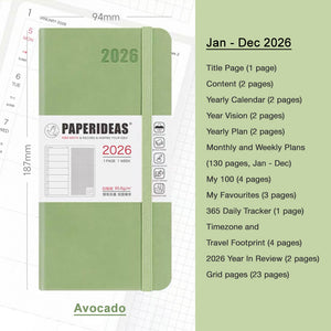 2026 Paperideas Weeks Planner weekly and monthly planne hobonichi 2026 planner hobonichi techo hobonichi cousin