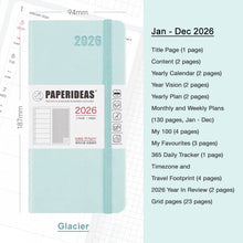 Load image into Gallery viewer, 2026 Paperideas Weeks Planner weekly and monthly planne hobonichi 2026 planner hobonichi techo hobonichi cousin