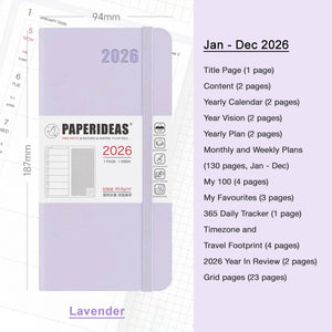 2026 Paperideas Weeks Planner weekly and monthly planne hobonichi 2026 planner hobonichi techo hobonichi cousin