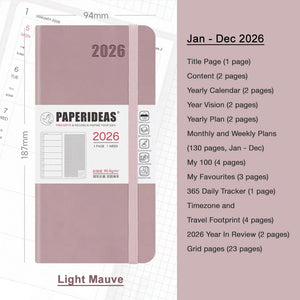 2026 Paperideas Weeks Planner weekly and monthly planne hobonichi 2026 planner hobonichi techo hobonichi cousin