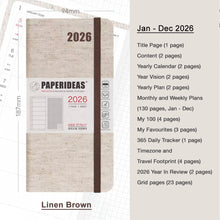 Load image into Gallery viewer, 2026 Paperideas Weeks Planner weekly and monthly planne hobonichi 2026 planner hobonichi techo hobonichi cousin