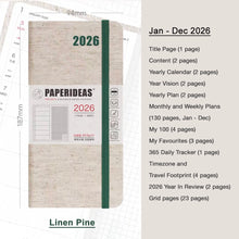 Load image into Gallery viewer, 2026 Paperideas Weeks Planner weekly and monthly planne hobonichi 2026 planner hobonichi techo hobonichi cousin