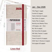 Load image into Gallery viewer, 2026 Paperideas Weeks Planner weekly and monthly planne hobonichi 2026 planner hobonichi techo hobonichi cousin