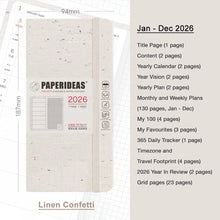 Load image into Gallery viewer, 2026 Paperideas Weeks Planner weekly and monthly planne hobonichi 2026 planner hobonichi techo hobonichi cousin