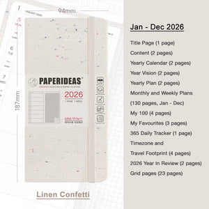 2026 Paperideas Weeks Planner weekly and monthly planne hobonichi 2026 planner hobonichi techo hobonichi cousin