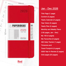 Load image into Gallery viewer, 2026 Paperideas Weeks Planner weekly and monthly planne hobonichi 2026 planner hobonichi techo hobonichi cousin