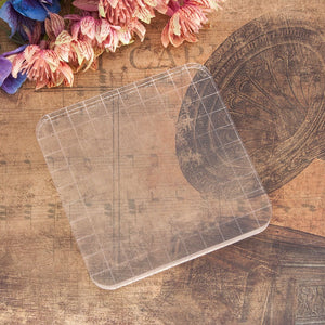 Acrylic_Clear_Stamp_Block_10x10cm_journaling_stamp_block bullet journal scrapbooking art journaling craft tool