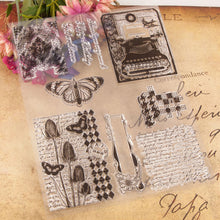 Load image into Gallery viewer, Clear_stamp_vintage_scrapbook_journal_craft_supply