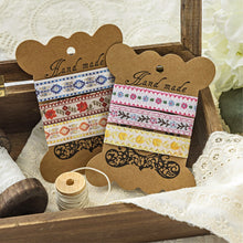 Load image into Gallery viewer, Cottage Quilt Strip Stickers 60pcs scrapbooking bullet journal planner sticker  creative art journal