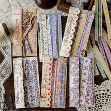 Load image into Gallery viewer, Cottage Quilt Strip Stickers 60pcs scrapbooking bullet journal planner sticker  creative art journal