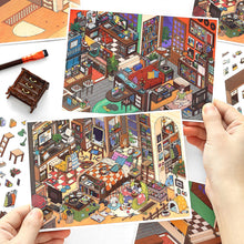 Load image into Gallery viewer, DIY 3D Miniature Scene Sticker 2 Pack | My Little Nook