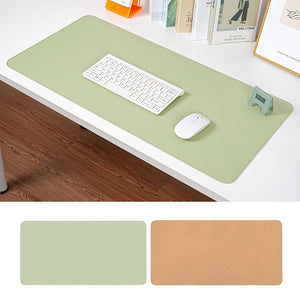 Desk Mat 80x40cm Vegan Leather Mouse Pad large computer office desk mat sage green