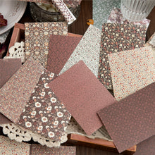 Load image into Gallery viewer, Floral Scrapbook Paper Slow Joy 80pcs junk journal creative journal ditsy flowers paper art