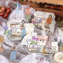 Load image into Gallery viewer, PET Girl Stickers 30 Pcs Bullet Journal scrapbook planner sticker hobonichi bujo sticker creative journals craft