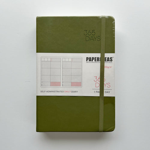 [SECONDS] Paperideas 365 Days Planner A5 | Army Green