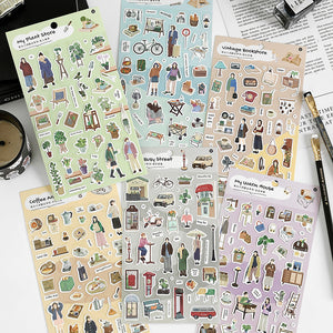 My Cozy Corners Sticker Pack 6 Sheets bullet journal planner stickers