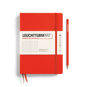 Leuchtturm1917 Dotted Notebook Medium A5 Bullet Journal lobster red
