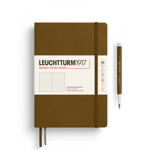 Leuchtturm1917 New Colours Thinking Ahead Dotted Notebook Medium A5 Bullet Journal spice brown