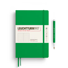 Load image into Gallery viewer, Leuchtturm1917 New Colours Thinking Ahead Dotted Notebook Medium A5 Bullet Journal spring leaf