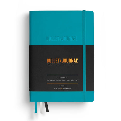 Leuchtturm1917 Bullet Journal Edition 2 | A5 Medium Dotted Notebook 120gsm new colour turquoise25 cover