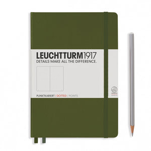 Leuchtturm1917_dotted_notebook_medium_a5_hard_cover army green