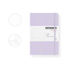 Load image into Gallery viewer, PAPERIDEAS Bullet Journal A5 Dotted Notebook Numbered Pages lavender purple light