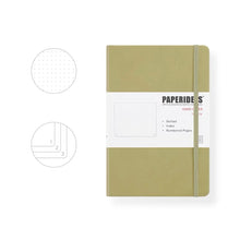 Load image into Gallery viewer, PAPERIDEAS Bullet Journal A5 Dotted Notebook Numbered Pages Matcha green