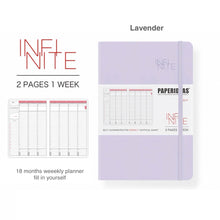 Load image into Gallery viewer, Paperideas 18 Month Timeline Weekly Planner A5 Hard Cover Notebook