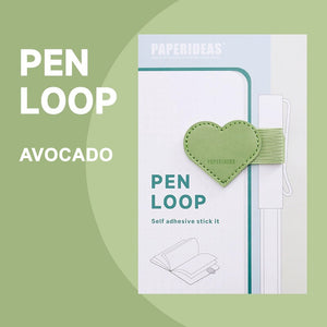 Paperideas Pen Loop heart shape avocado green