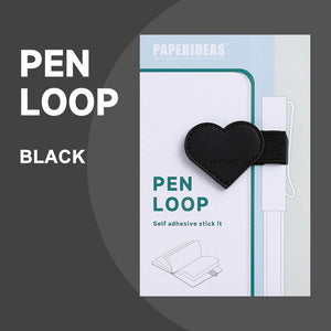 Paperideas Pen Loop heart shape black