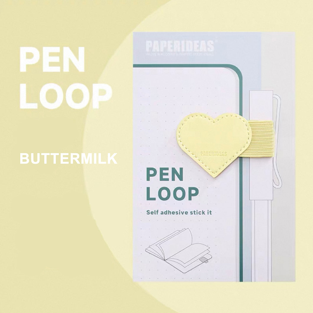 Paperideas Pen Loop heart shape buttermilk yellow