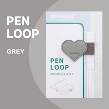 Load image into Gallery viewer, Paperideas Pen Loop heart shape grey