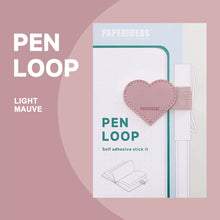 Load image into Gallery viewer, Paperideas Pen Loop heart shape light mauve purple pink