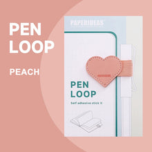 Load image into Gallery viewer, Paperideas Pen Loop heart shape peach pink