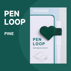 Paperideas Pen Loop heart shape pine green