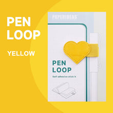 Load image into Gallery viewer, Paperideas Pen Loop heart shape bright yellow