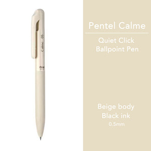 Pentel Calme Ballpoint Pen 0.5mm bullet journal hobonichi everyday writing study notes new limited edition colours